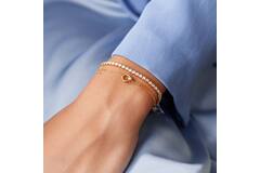  Chic Creator - Tennisarmbänder - Silber / 14kt GP - Zirkonia - 18,5cm